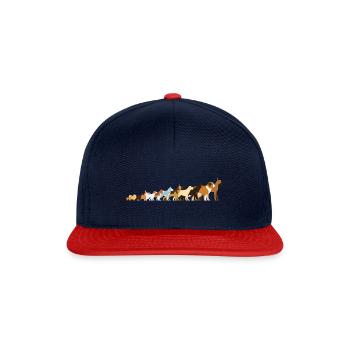 Dog Dog Breeds Dog Gift for Dog Owners - Snapback Cap - navy/red - Front