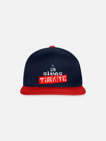 58 Sivas Türkiye - Snapback Cap - Navy/Rot