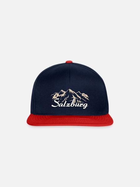 Salzburg Österreich Heimat - Snapback Cap - Navy/Rot