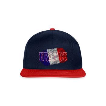 France France - Casquette snapback - bleu marine/rouge - Devant