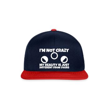 Ma réalité est juste différente de la vôtre 4 - Casquette snapback - bleu marine/rouge - Devant