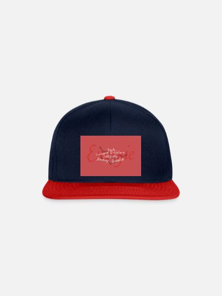 energie - Snapback Cap - Navy/Rot