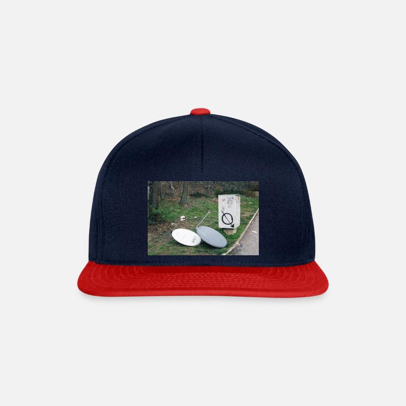 No reception - Snapback Cap - navy/red