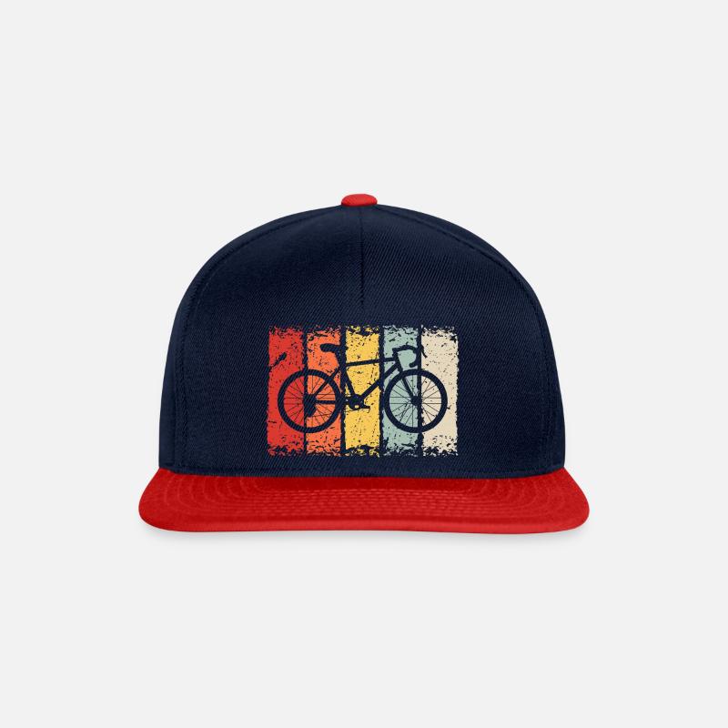 Fahrrad - Snapback Cap - Navy/Rot