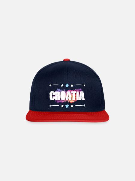 Croatia - Snapback Cap - Navy/Rot