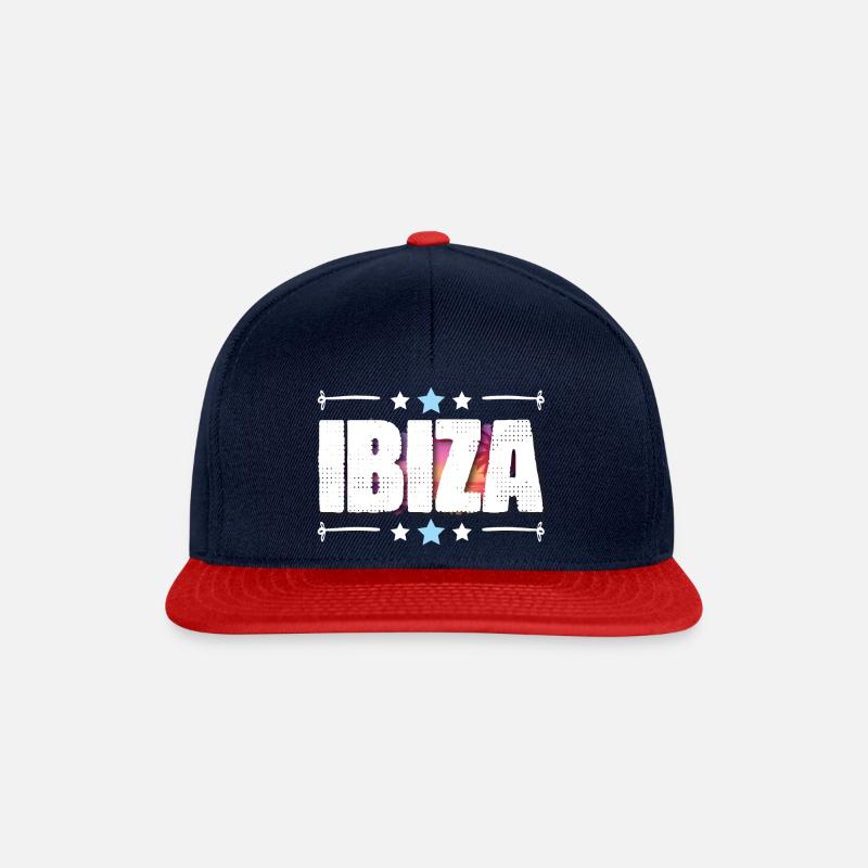 Ibiza - Snapback Cap - Navy/Rot