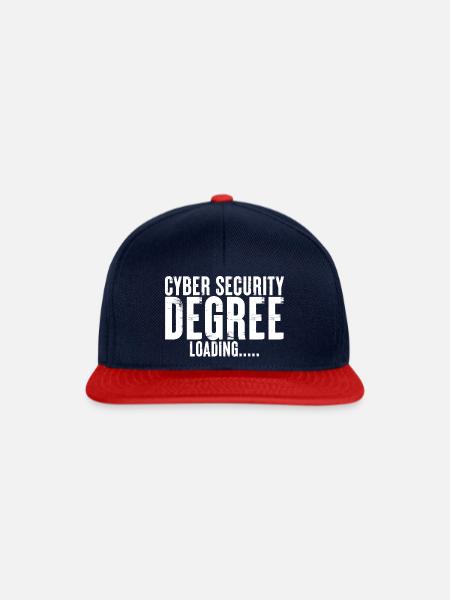 Cyber Security Degree Loading - Snapback Cap - Navy/Rot