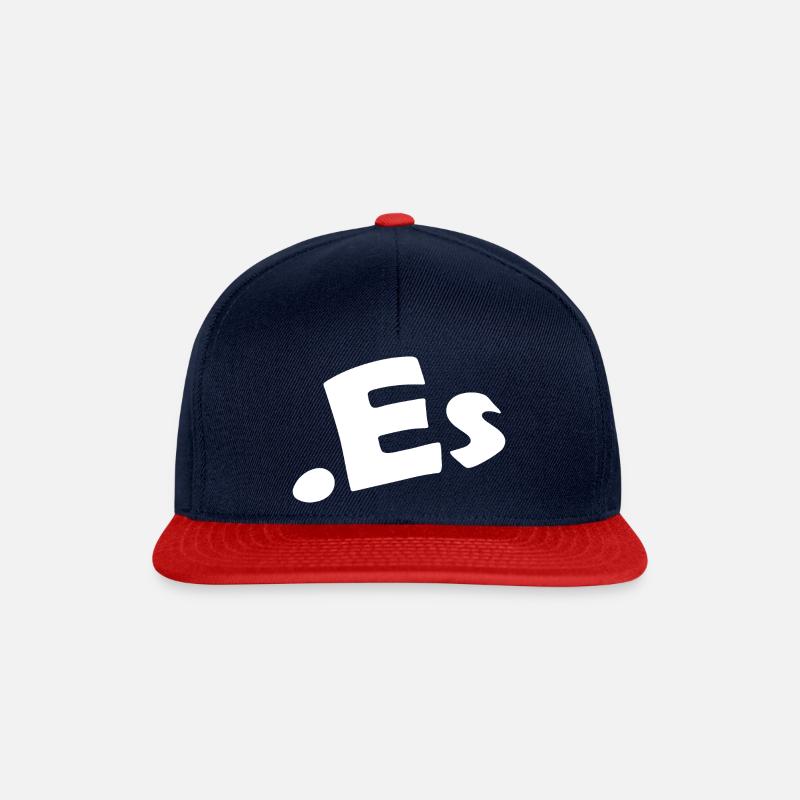 Spanien Länder-Internetvorwahl - Snapback Cap - Navy/Rot