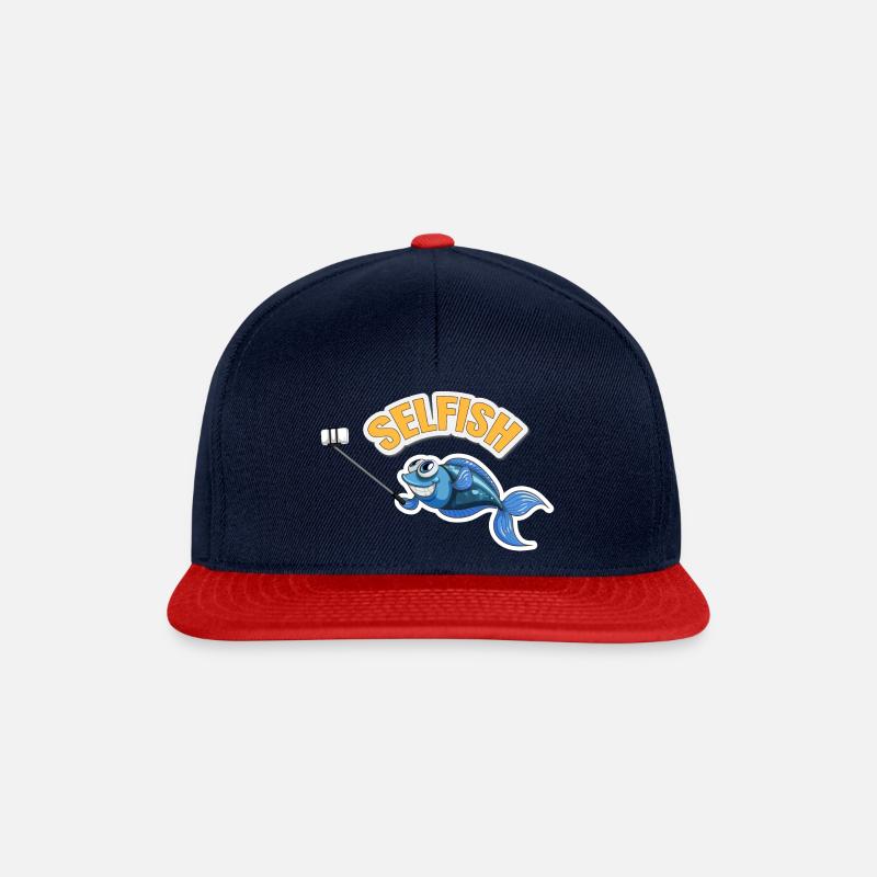 Selfish - Snapback Cap - Navy/Rot