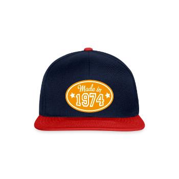1974 - Snapback Cap - Navy/Rot - Vorne