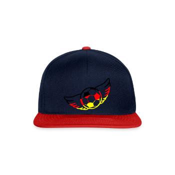 Football Germany - Snapback Cap - navy/red - Front