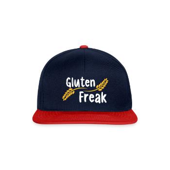 Gluten Freak - Snapback Cap - Navy/Rot - Vorne