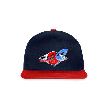 JDM Ikone | CR-X ED9 - Snapback Cap - Navy/Rot - Vorne