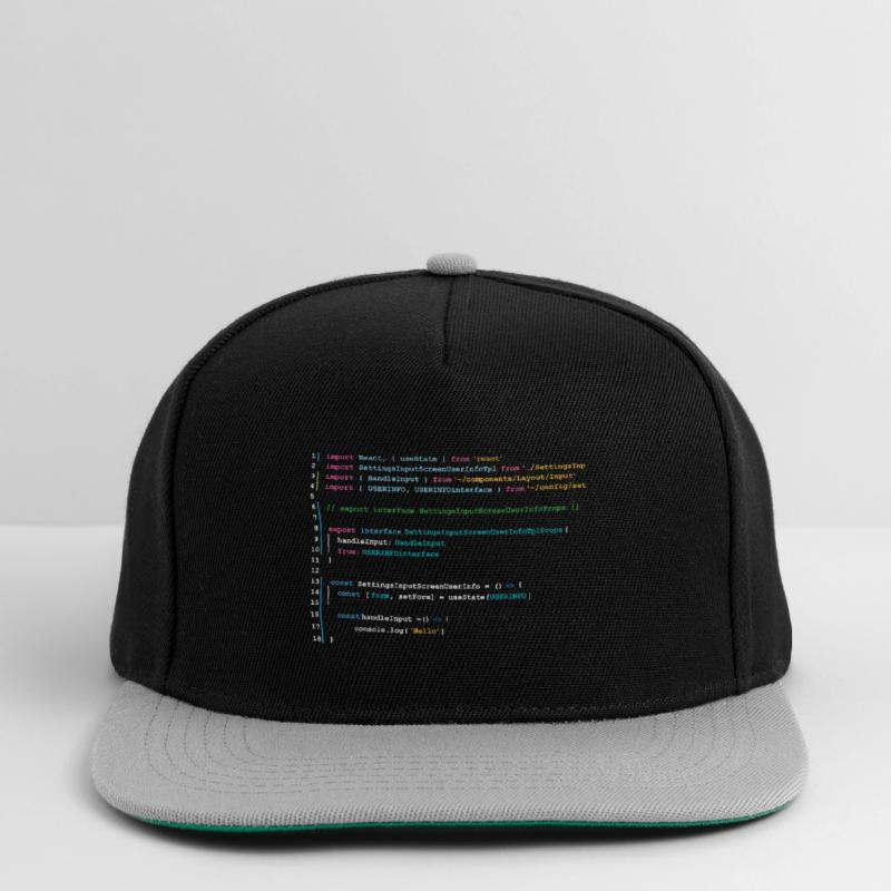 Code des programmeurs dans React Casquette snapback