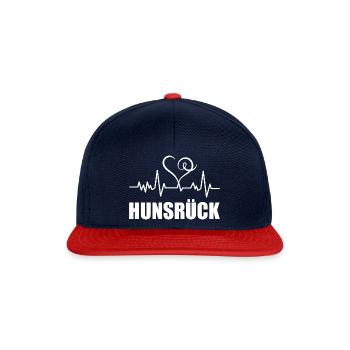 Heartbeat Hunsrück - Snapback Cap - Navy/Rot - Vorne