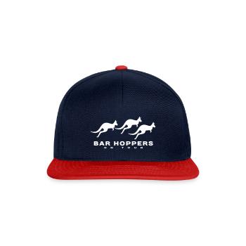 Bar Hoppers on tour - Snapback Cap - navy/red - Front