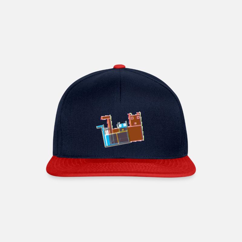 CAT SIX - Casquette snapback - bleu marine/rouge