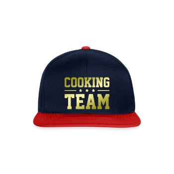 Cooking Team - Snapback Cap - navy/red - Front