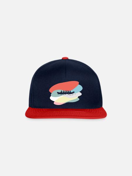 Rudern Fluss Kajak - Snapback Cap - Navy/Rot