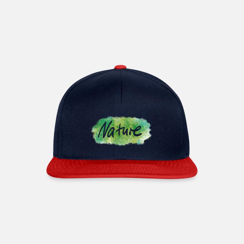 Nature - Snapback Cap - Navy/Rot