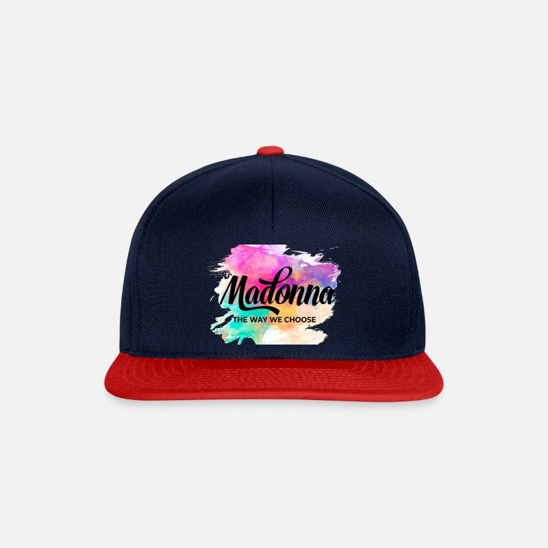 Madonna - Snapback Cap - navy/red