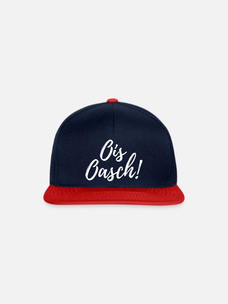 Ois Oasch! Österreich lustig - Snapback Cap - Navy/Rot
