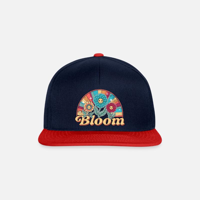 Bloom - Snapback Cap - navy/red