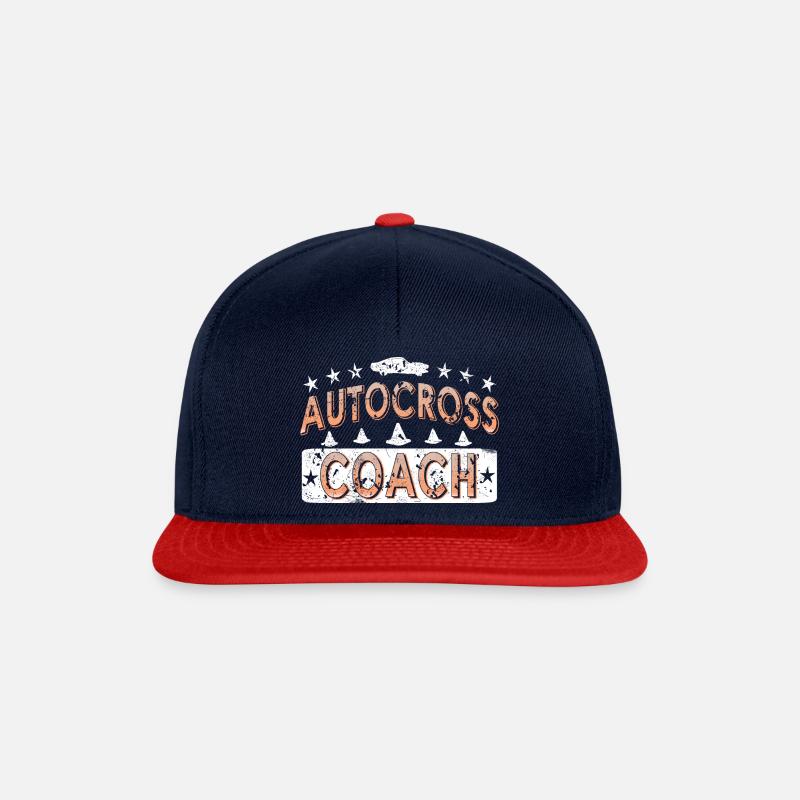 Vintage AutoCross Coach Fantastico Coaching Tea - Snapback Cap - navy/rosso