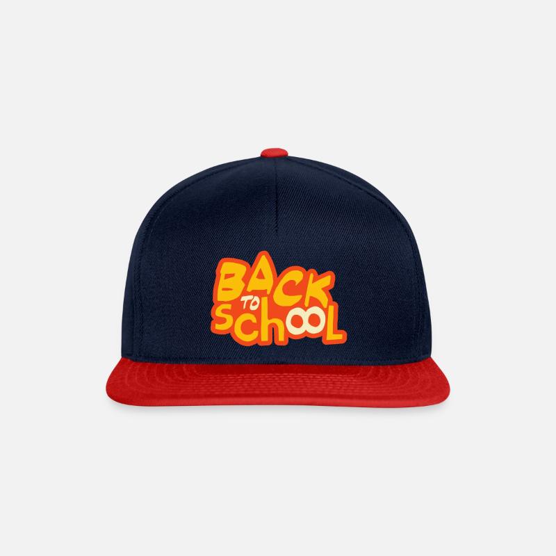 Back to school 10 - Casquette snapback - bleu marine/rouge