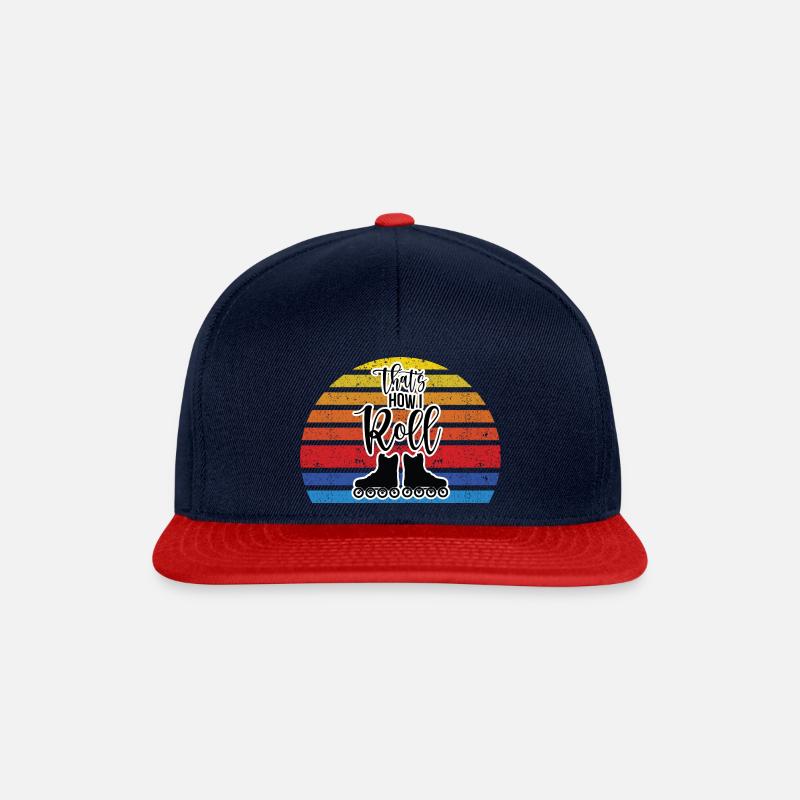 Just ride - Snapback Cap - navy/red
