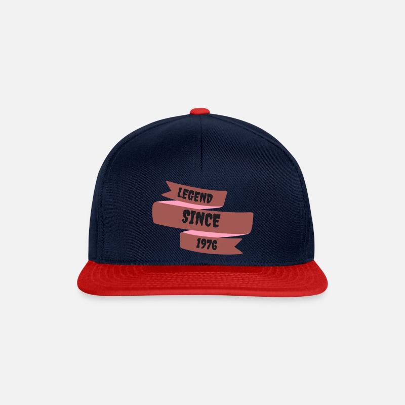 1976 - Snapback Cap - navy/red
