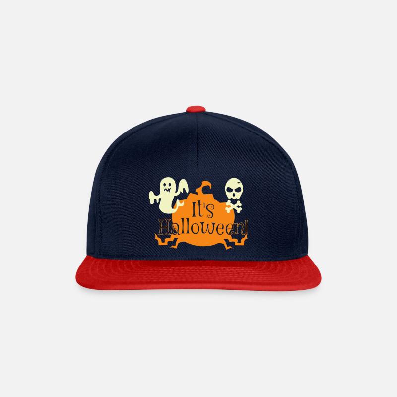 its halloween - Snapback Cap - Navy/Rot