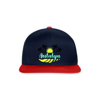 Antalya - Snapback Cap - navy/red - Front