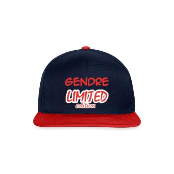 GENDRE LIMITED EDITION - Snapback Cap - Navy/Rot - Vorne