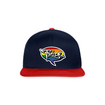 Orgueil! - Casquette snapback - bleu marine/rouge - Devant