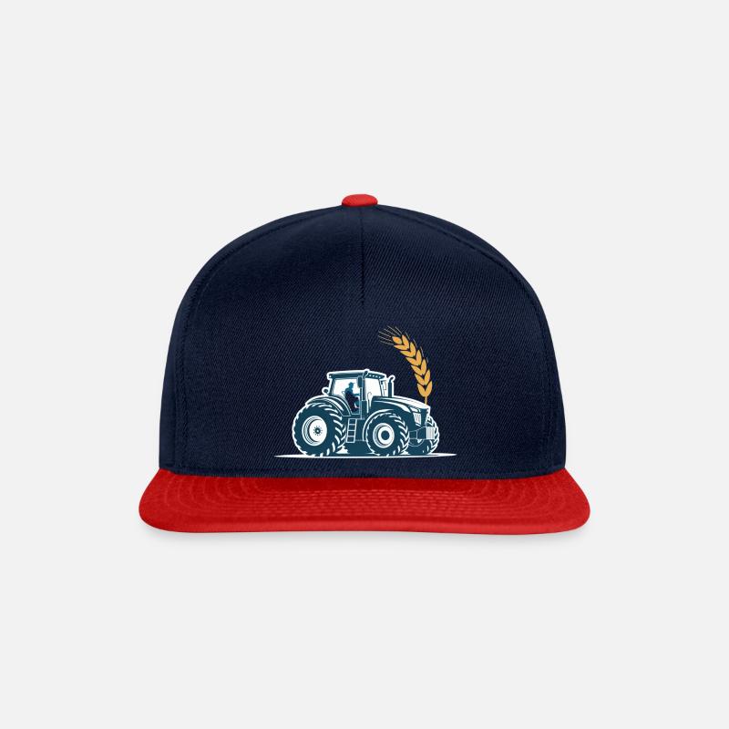 Traktor / Traktor / Traktor - Snapback Cap - Navy/Rot