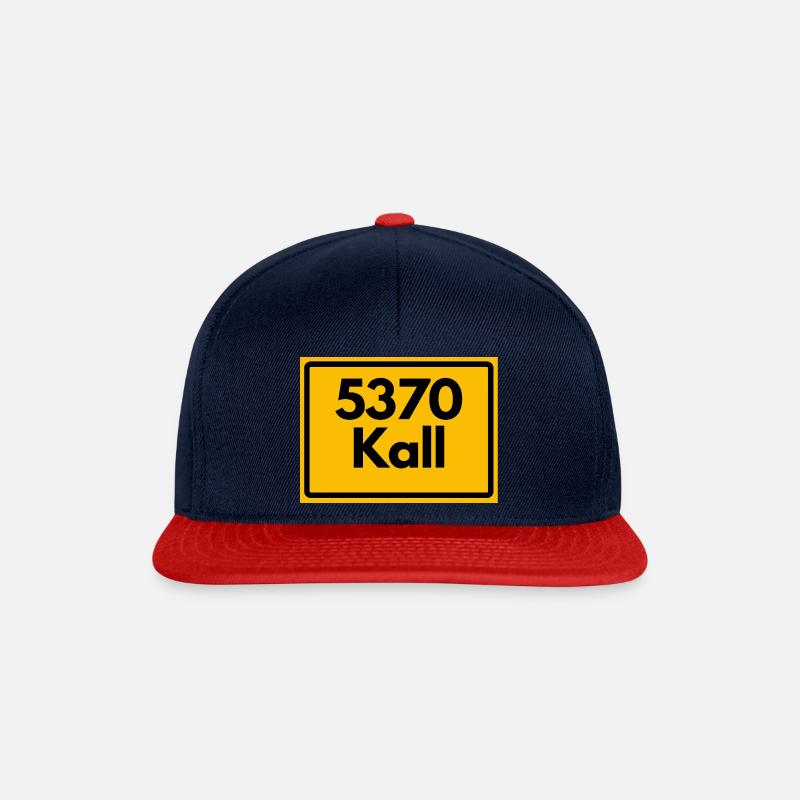 ALTE POSTLEITZAHL PLZ RETRO 5370 KALL - Snapback Cap - Navy/Rot