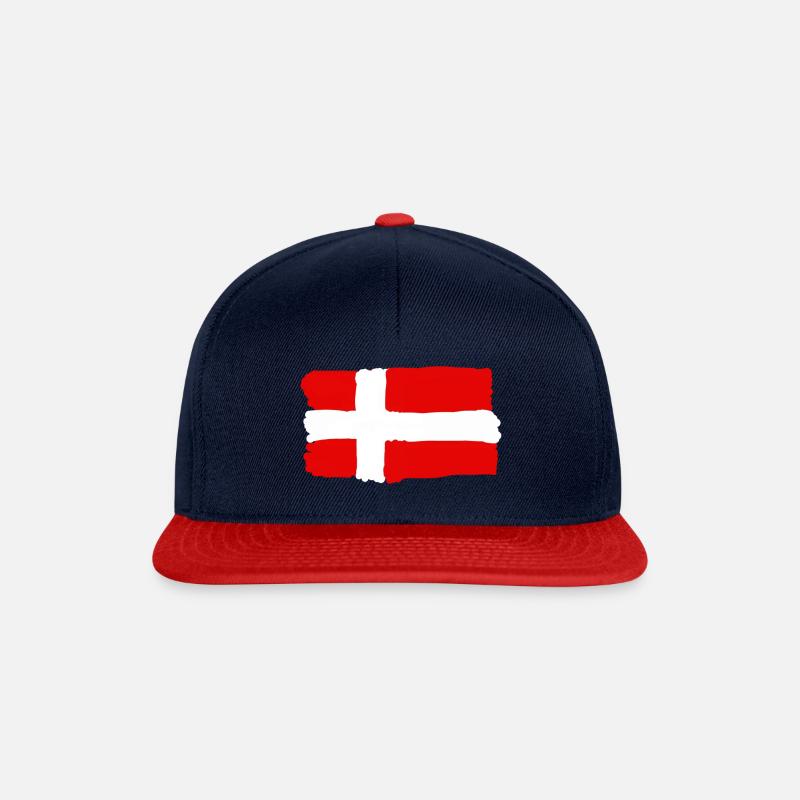 Danish flag - Snapback Cap - navy/red