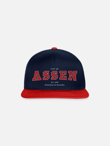 Assen - Snapback Cap - Navy/Rot