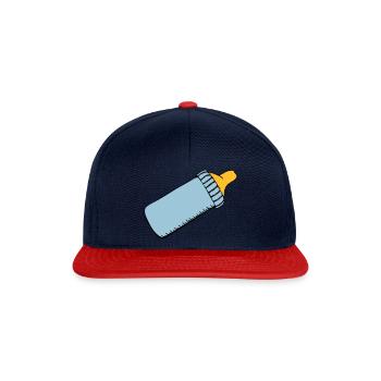 biberon - Casquette snapback - bleu marine/rouge - Devant