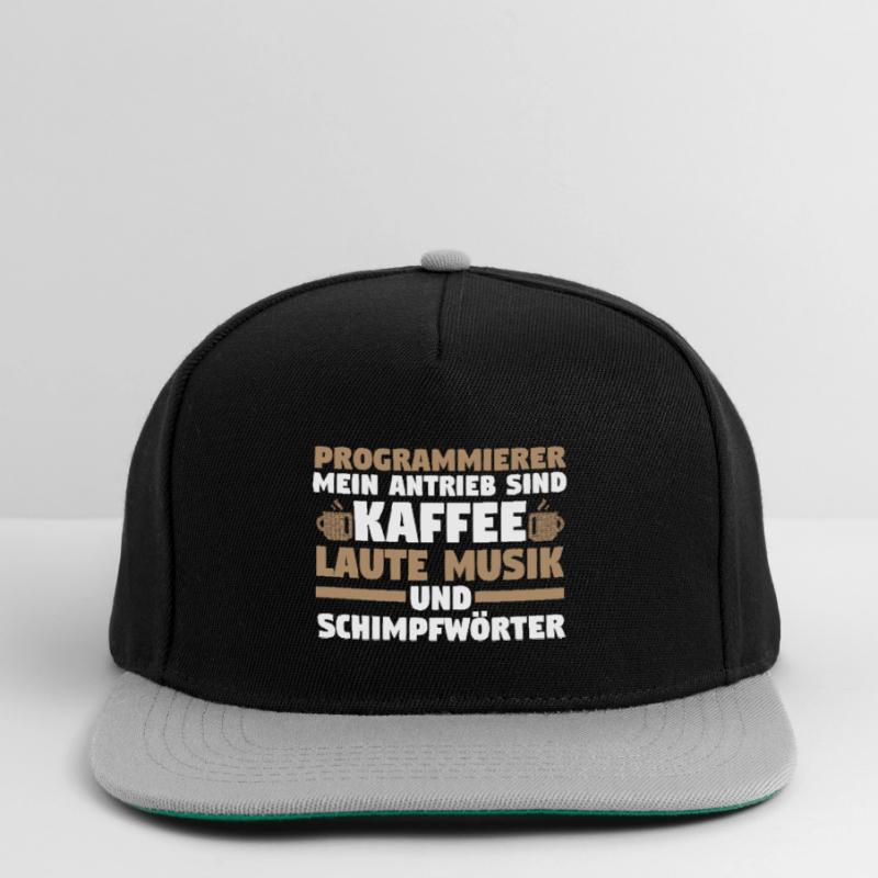 Programmieren Entwickler Coder Kaffee Programmiere Snapback Cap