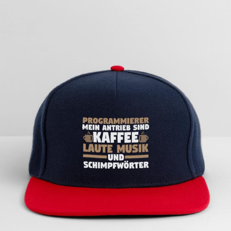 Programmieren Entwickler Coder Kaffee Programmiere Snapback Cap