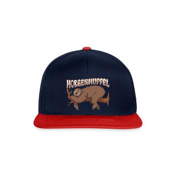 Morgenmuffel - Snapback Cap - Navy/Rot - Vorne