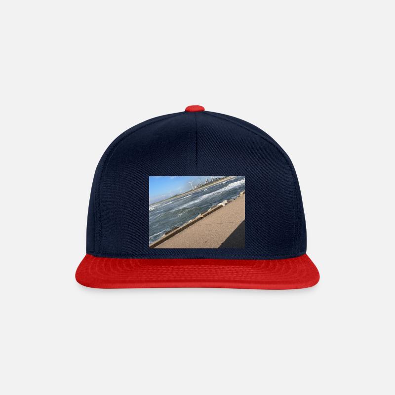 Bild 7264 - Snapback Cap - Navy/Rot
