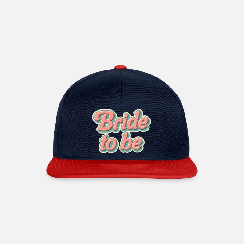 Bride to be - Snapback Cap - Navy/Rot