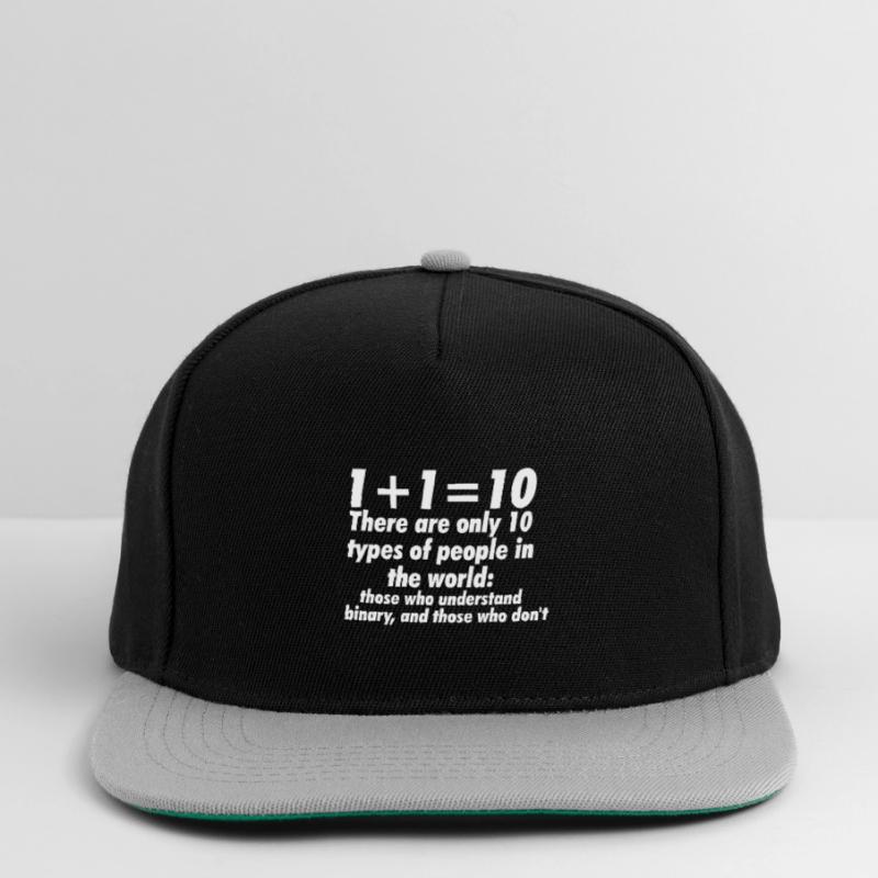 Binary code for computer scientists, geeks, nerds and gamers Snapback Cap