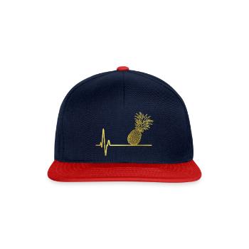 ananas squad - Snapback Cap - Navy/Rot - Vorne