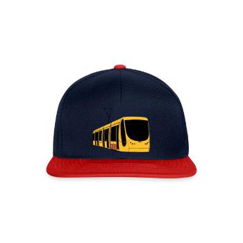 Mulhouse Straßenbahn - Snapback Cap - Navy/Rot - Vorne