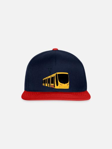 Mulhouse Straßenbahn - Snapback Cap - Navy/Rot