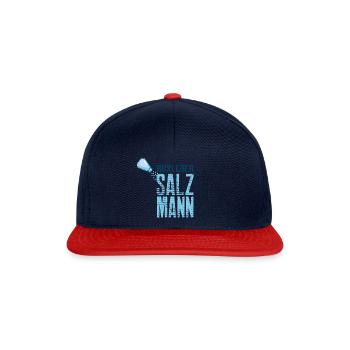 Südharz Merch - Rüxleber Salzmann - Snapback Cap - Navy/Rot - Vorne